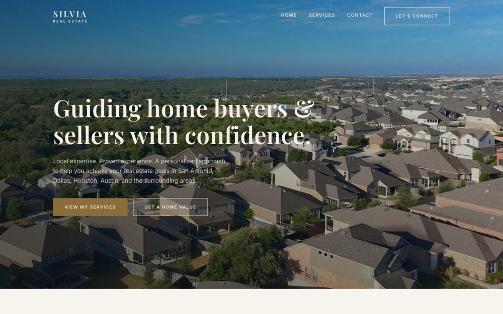 Silvia Real Estate website — Real Estate